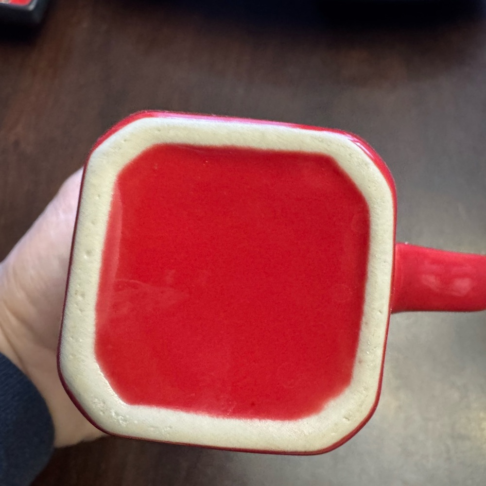 Elegant Red Ceramic Tea Set - Picture 4 of 6